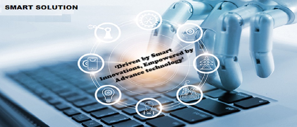 Technology and industrial automation illustration